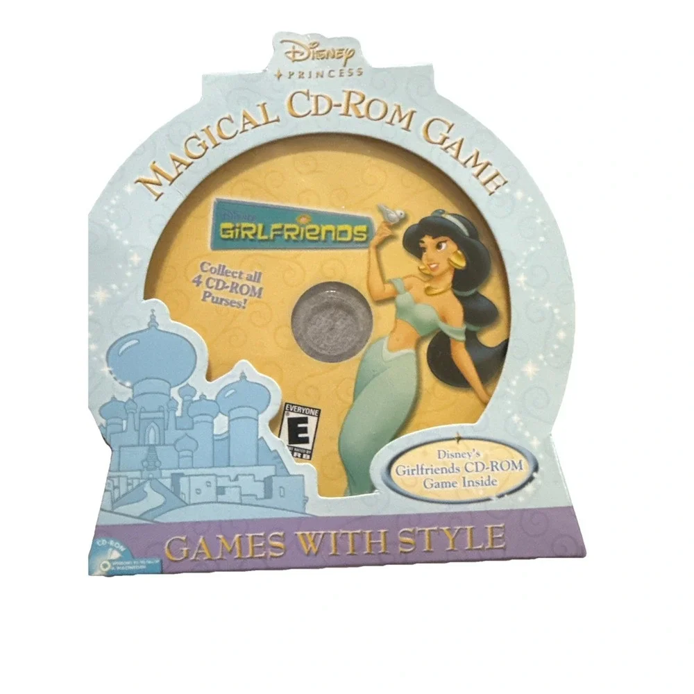 NEW Disney Princess Jasmine Magical CD-ROM Game Purse Girlfriends PC 2002